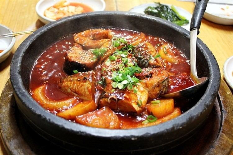 Jorim Braised Mackerel Godeungeojorim Korean Food EatinKoreacom