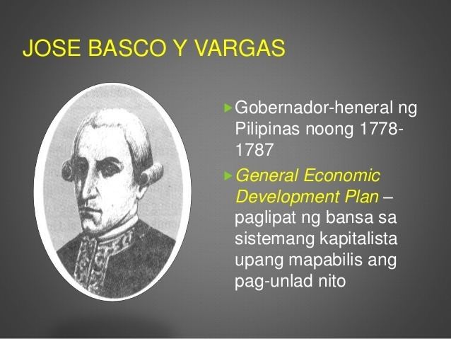 José Basco y Vargas Aralin 2 ang kasaysayan ng ekonomiks