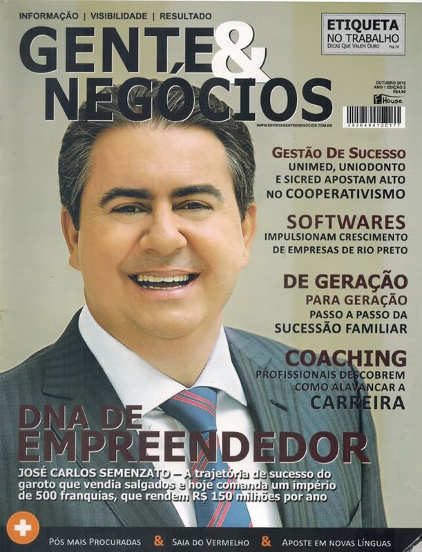 José Carlos Semenzato Jos Carlos Semenzato entrevistado pela revista Gente amp Negcios