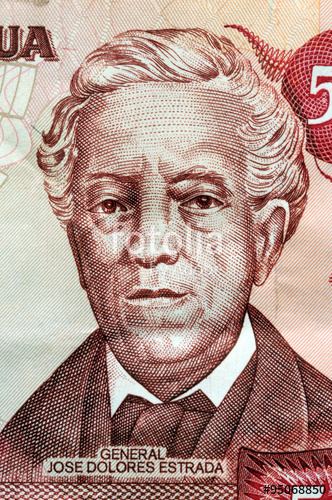 José Dolores Estrada General Jose Dolores Estrada Vado 1792 1869 50 Cordobas Nicaragua