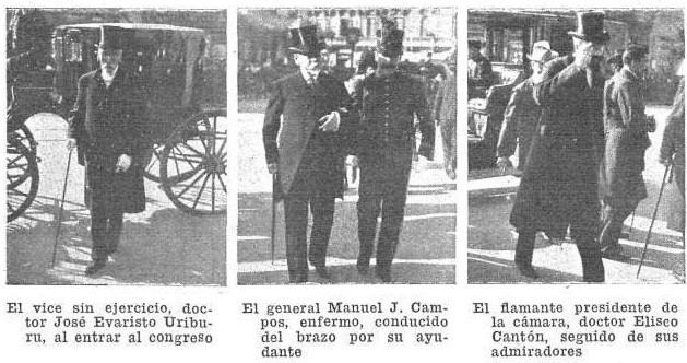 Jose Evaristo Uriburu APERTURA DEL 47 PERIODO LEGISLATIVO 1908 Carlos Saavedra