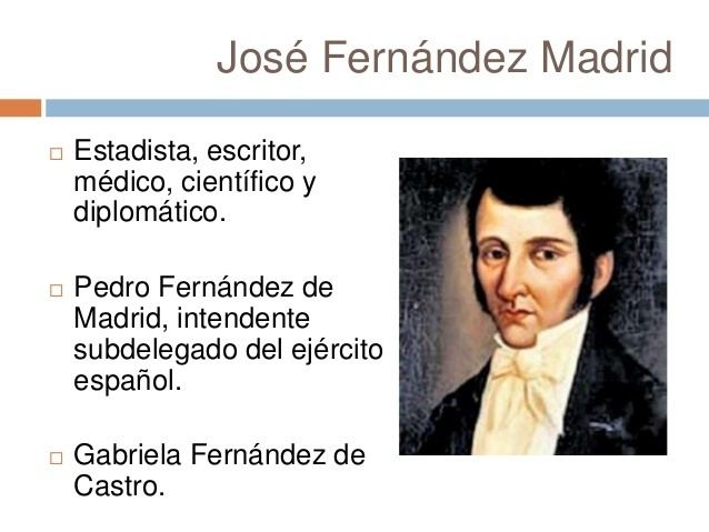 José Fernández Madrid Jos Fernndez De Madrid