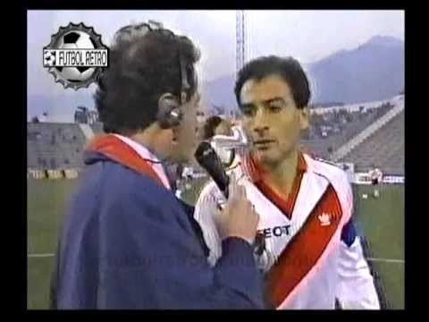 José Serrizuela Jose Tiburcio Serrizuela de River Plate 1990 en Chile FUTBOL RETRO