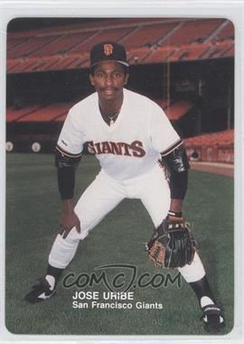 José Uribe 1988 Mother39s Cookies San Francisco Giants Stadium Giveaway Base