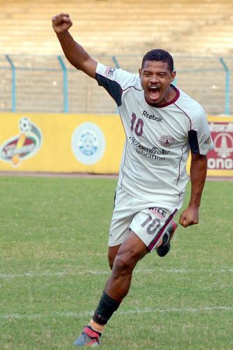 Jose Ramirez Barreto Jose Ramirez Barreto of Mohun Bagan celebrate after