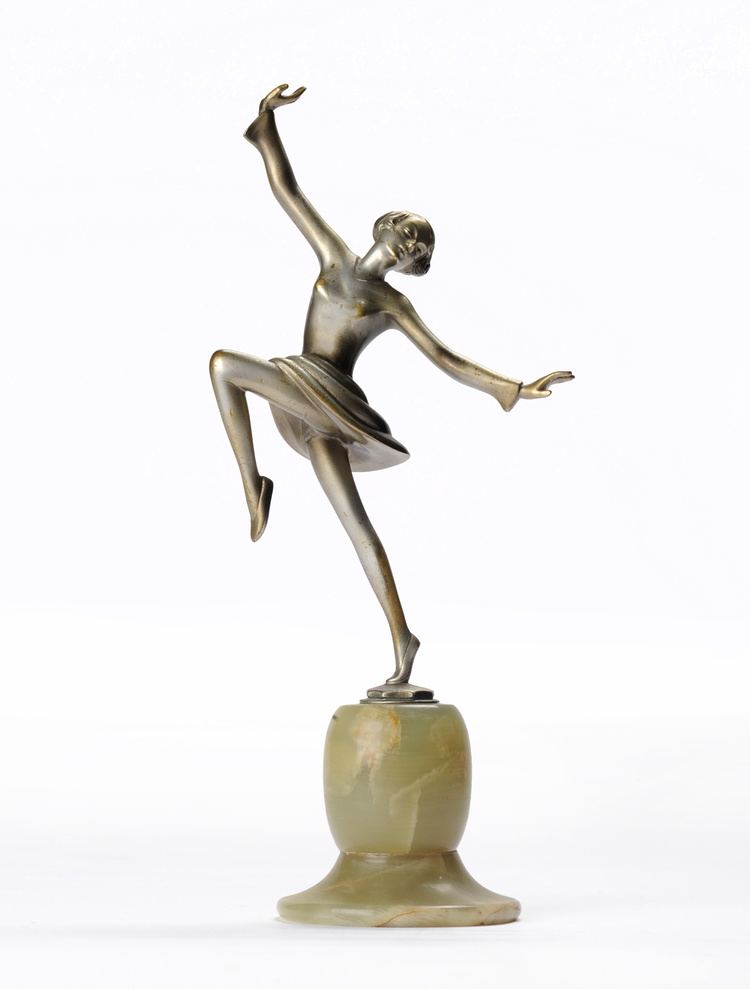 Josef Lorenzl Tennants Auctioneers Josef Lorenzl 18921950 A Bronze Female Dancer