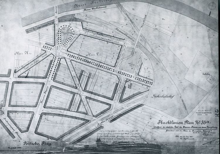 Josef Stübben FileStadterweiterung Kln nach Josef Stbben Karte 25jpg