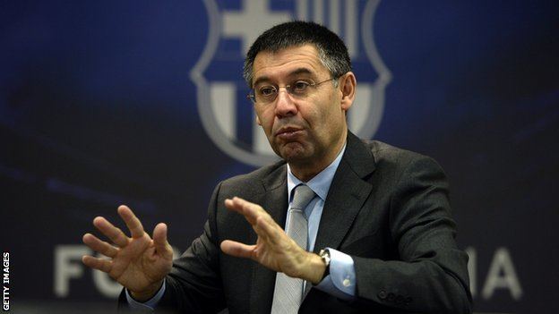 Josep Maria Bartomeu BBC Sport Barcelona transfer ban an injustice