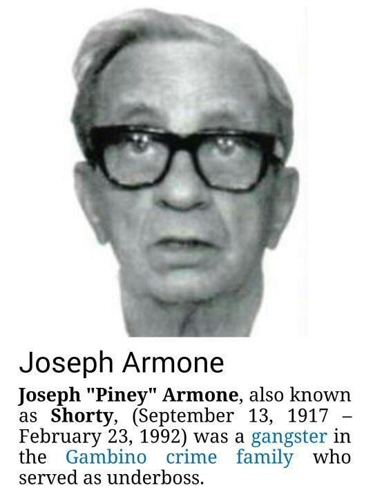 Joseph Armone Joseph Armone Omerta Pinterest Joseph and Mobsters