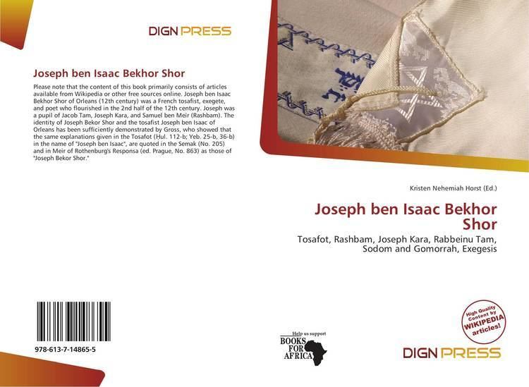 Joseph ben Isaac Bekhor Shor Joseph ben Isaac Bekhor Shor 9786137148655 6137148653