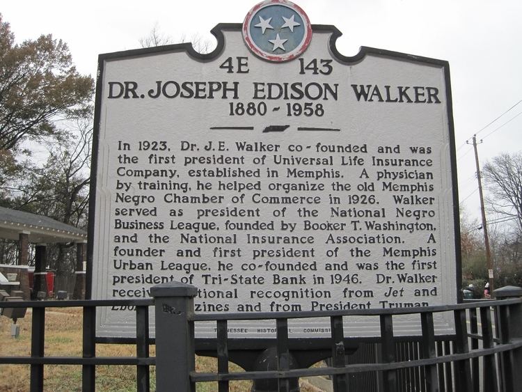 Joseph Edison Walker FileDr Joseph Edison Walker marker Edith Ave MS Blvd Memphis TNJPG