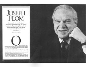 Joseph Flom Joseph Flom 19232011 He Built the Preeminent Law Firm in America