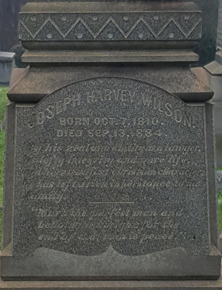 Joseph Harvey Wilson Joseph Harvey Wilson Sr 1810 1884 Find A Grave Memorial