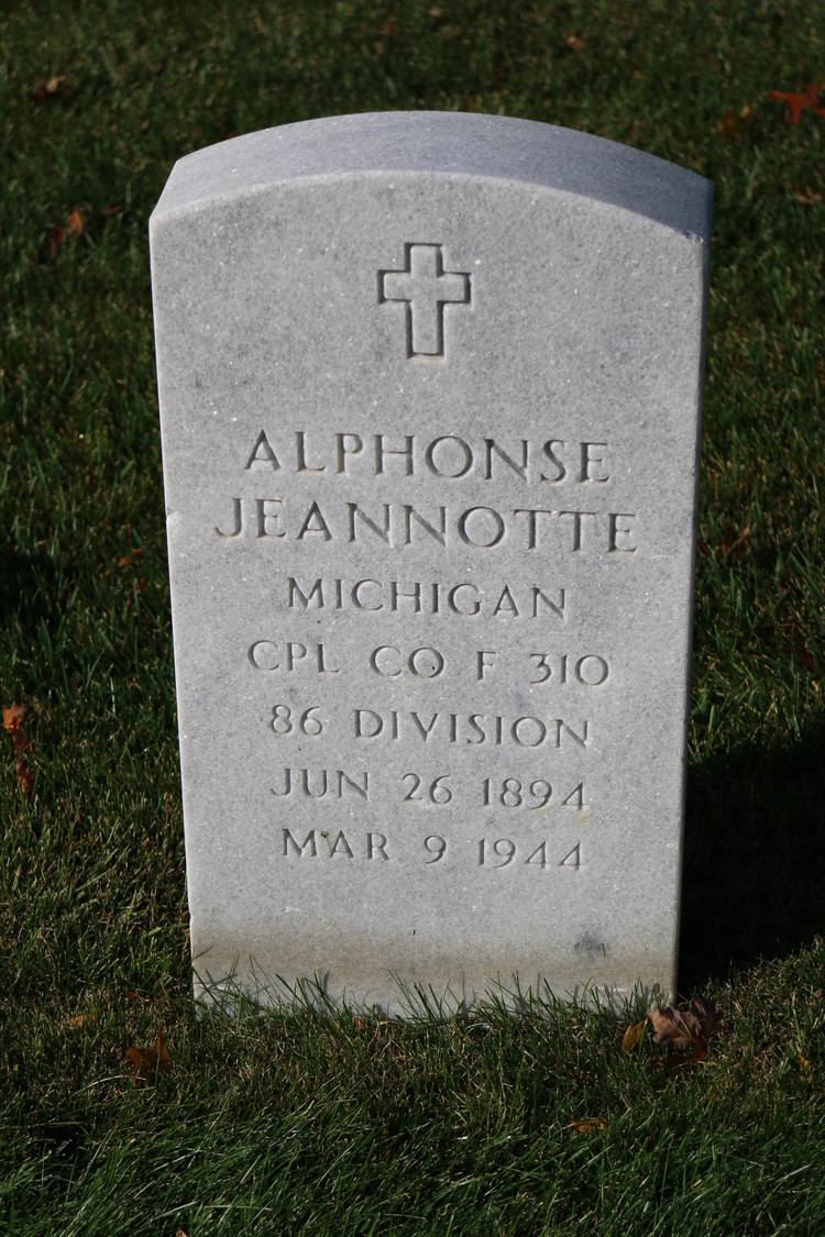 Joseph Jeannotte Alphonse Joseph Jeannotte 1894 1944 Find A Grave Memorial