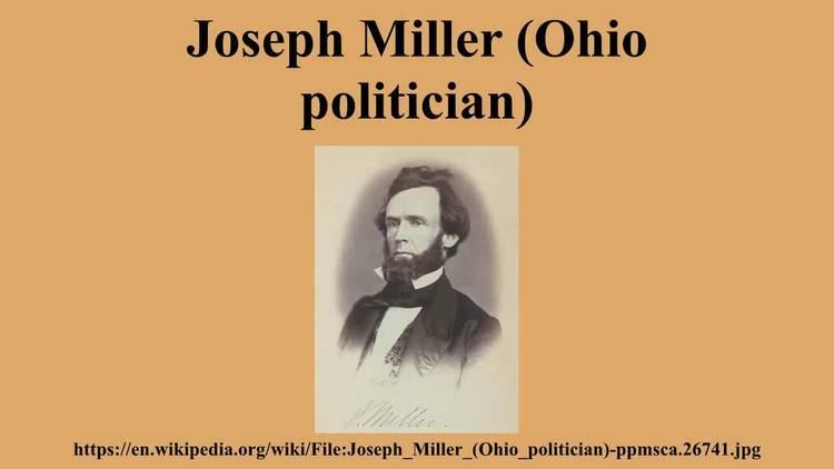 Joseph Miller (Ohio politician) Joseph Miller Ohio politician YouTube