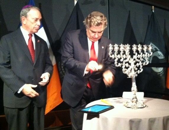 Joseph Potasnik Rabbi Joseph Potasnik and Mayor Bloomberg