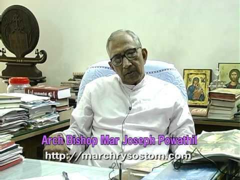 Joseph Powathil Arch Bishop Mar Joseph Powathil wishing Chrysostom Thirumeni Happy