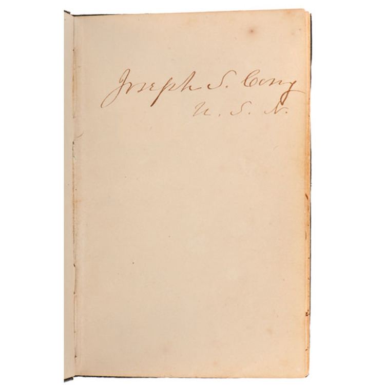 Joseph S. Cony Diary of Joseph S Cony USS Shokokon and Fort Jackson Including