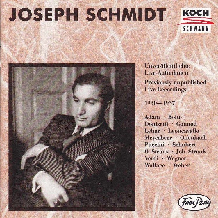 Joseph Schmidt Recording of the Week Joseph Schmidt Live Recordings