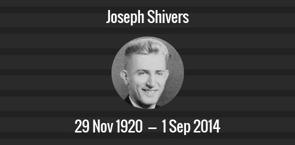 Joseph Shivers Joseph Shivers death anniversary