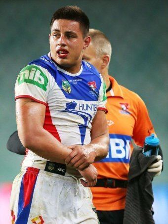 Joseph Tapine Newcastle Knights player Joseph Tapine charged with