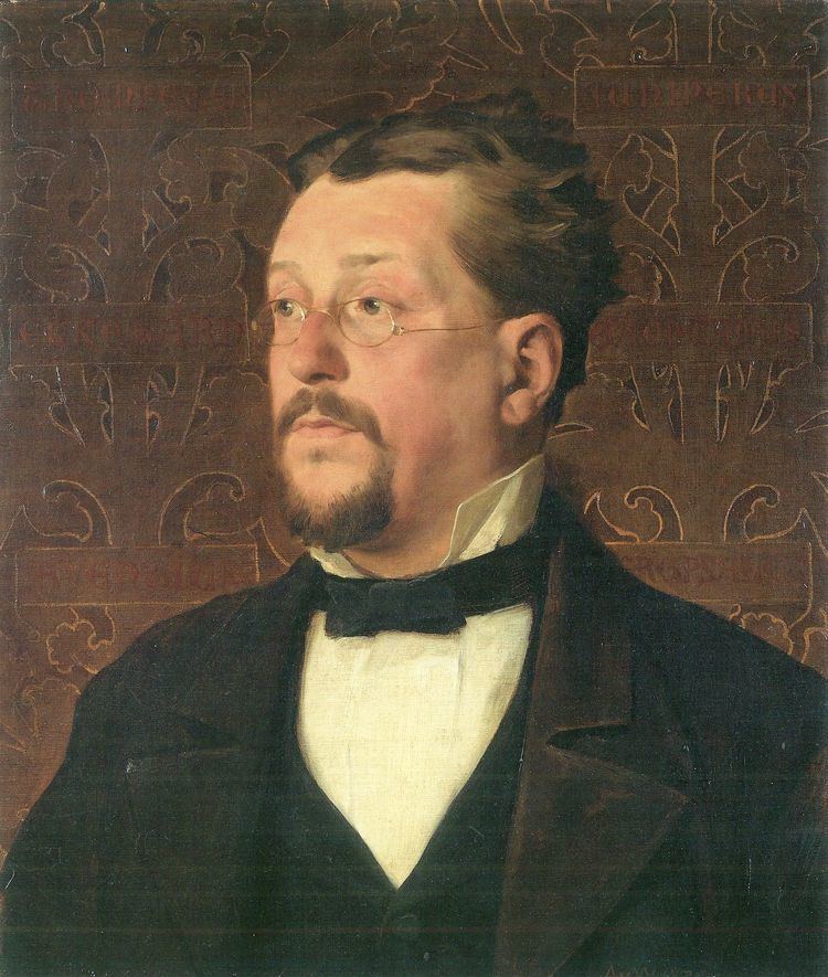 Joseph Victor von Scheffel Werner Anton von Portrt des Dichters Joseph Victor von