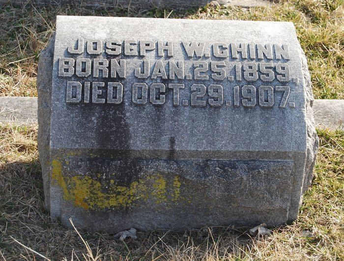 Joseph W. Chinn Joseph W Chinn 1859 1907 Find A Grave Memorial