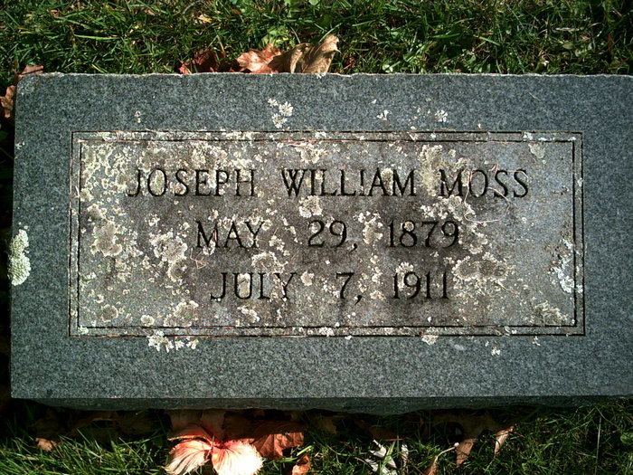 Joseph William Moss Joseph William Moss 1879 1911 Find A Grave Memorial