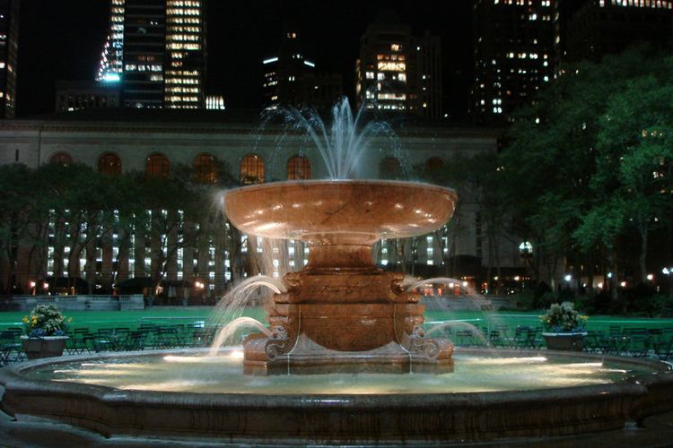 Josephine Shaw Lowell History of the 1912 Josephine Shaw Lowell Fountain in Bryant Park