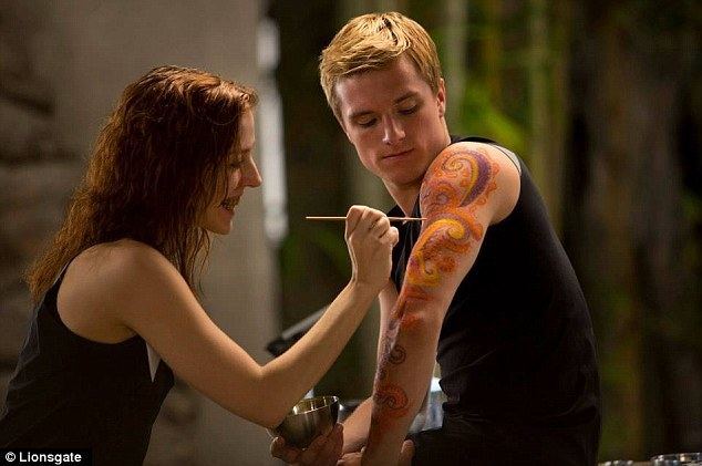 Josh (2009 film) movie scenes All made up and ready to go Josh Hutcherson gets his arm painted in a