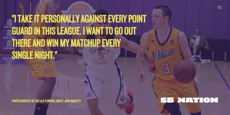 Josh Magette Josh Magette is proving himself with the DFenders while he waits