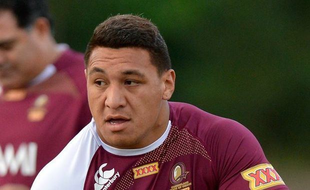 Josh Papalii NRL Josh Papalii from the QLD camp ahead of Origin III