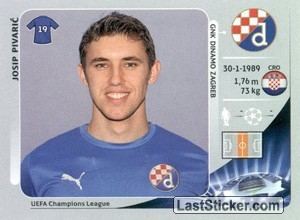 Josip Pivarić Sticker 73 Josip Pivari Panini UEFA Champions League 20122013