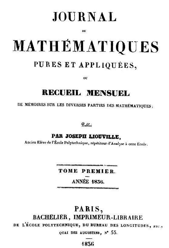 Journal de Mathématiques Pures et Appliquées