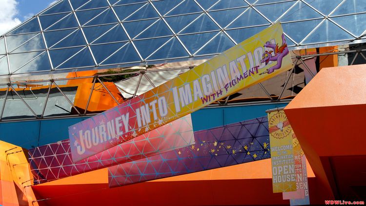 Journey into Imagination with Figment Journey Into Your Imagination With Figment Outdoor attraction banner