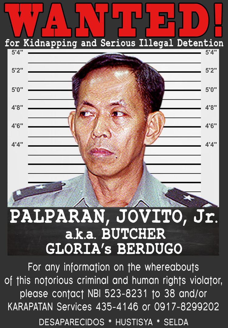 Jovito Palparan Jovito Palparan39s Wanted Posters
