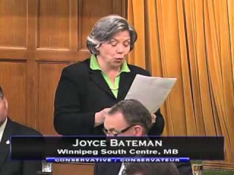 Joyce Bateman Parliamentary Address by MP Joyce Bateman on CanadaIsrael Hockey