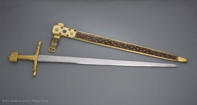 Joyeuse Coronation sword and scabbard of the Kings of France Louvre Museum