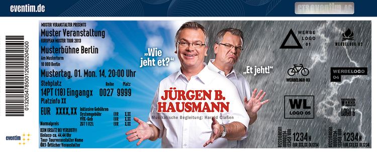 Jürgen B. Hausmann Jetzt Tickets fr Jrgen B Hausmann Wie jeht et Et jeht sichern