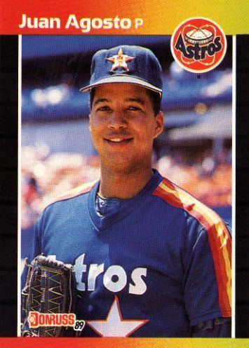 Juan Agosto HOUSTON ASTROS Juan Agosto 354 Diamond Kings DONRUSS 1989 MLB