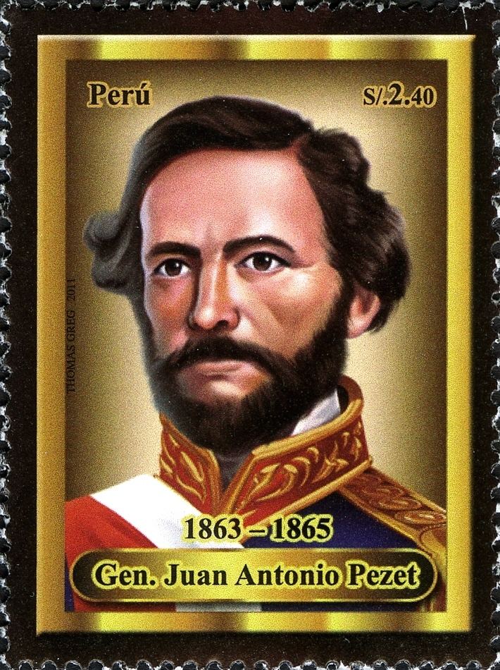 Juan Antonio Pezet WNS PE04911 Presidents of Peru Gen Juan Antonio Pezet
