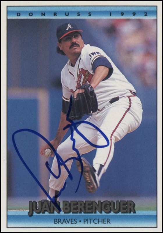 Juan Berenguer Juan Berenguer TradingSports Card Signed Autographs