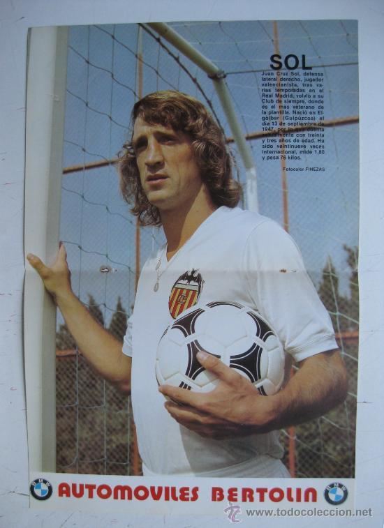 Juan Cruz Sol poster de futbol valencia cf juan cruz sol Comprar