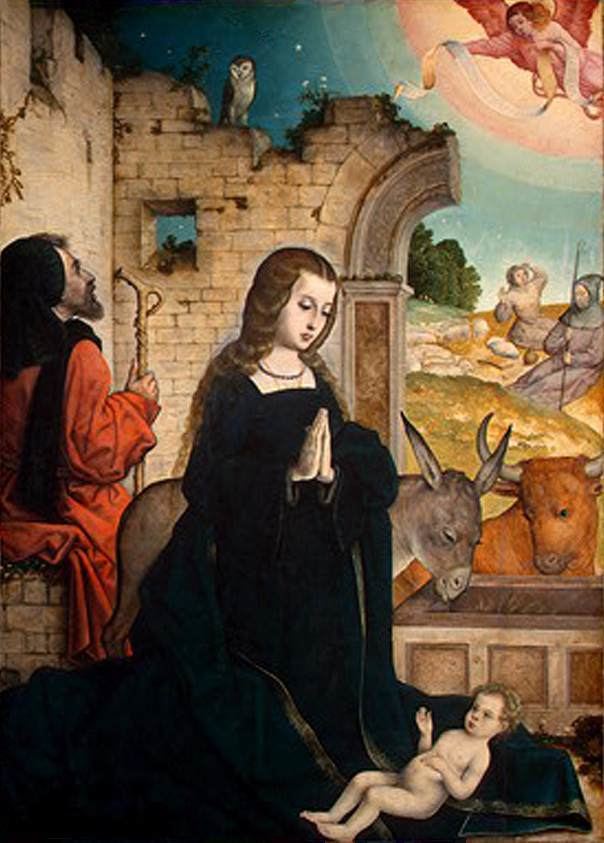Juan de Flandes The Nativity by JUAN DE FLANDES