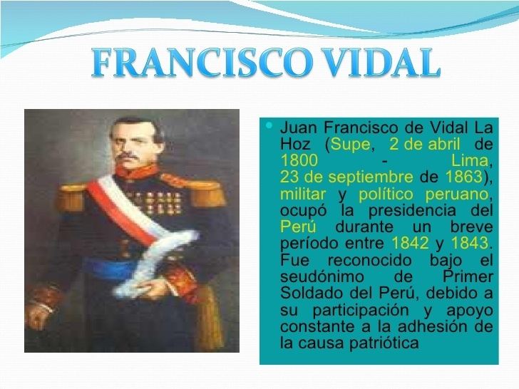 Juan Francisco de Vidal Histo