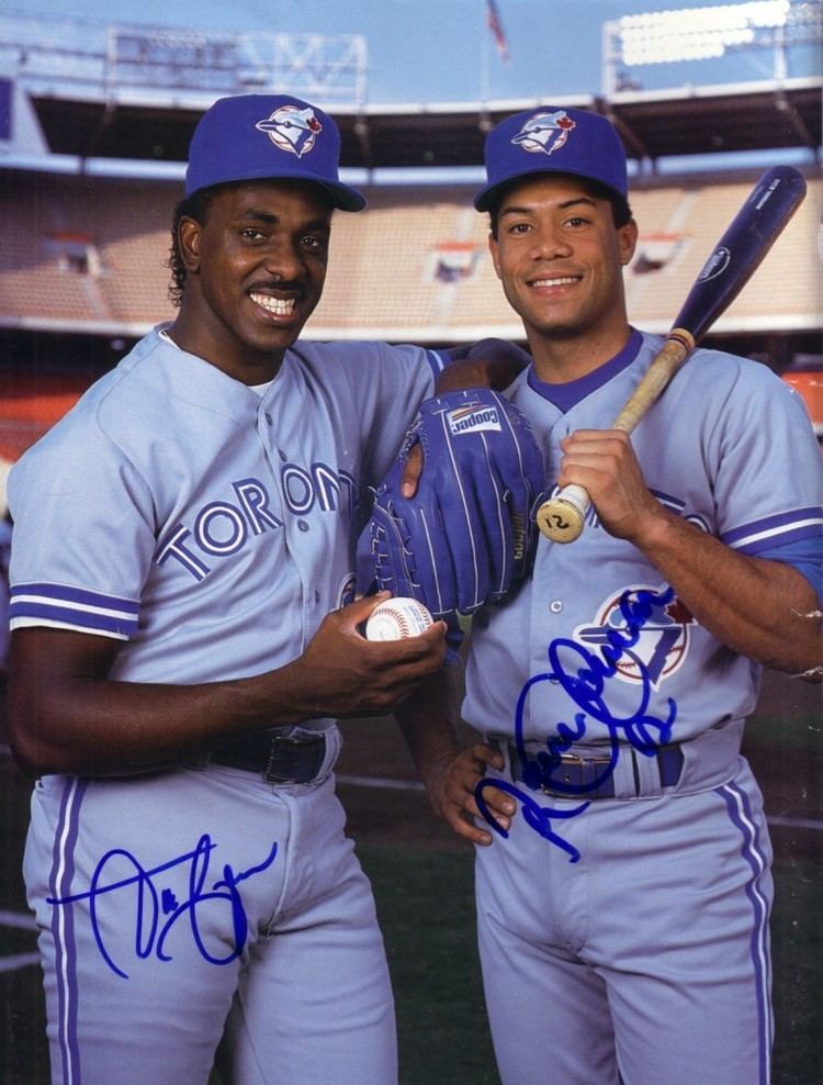 Juan Guzmán (baseball) Roberto Alomar amp Juan Guzman autographed Toronto Blue Jays Beckett