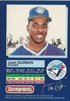 Juan Guzmán (baseball) The Trading Card Database Juan Guzman Gallery