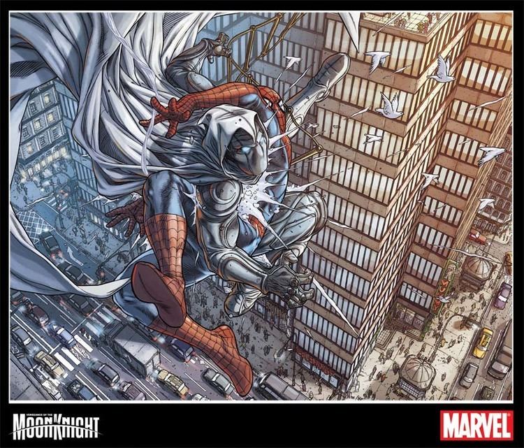 Juan José Ryp Moon Knight and SpiderMan by Juan Jose Ryp Comics Pinterest