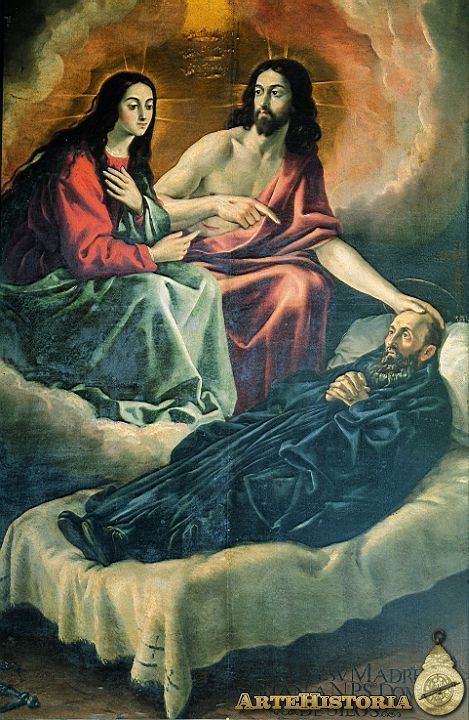 Juan Rizi Cristo y su madre visitando a santo Domingo de Silos Obra