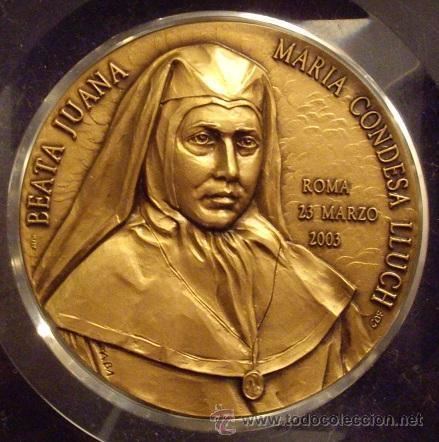 Juana María Condesa Lluch medalla beata juana maria condesa lluch 2003 Comprar Medallas